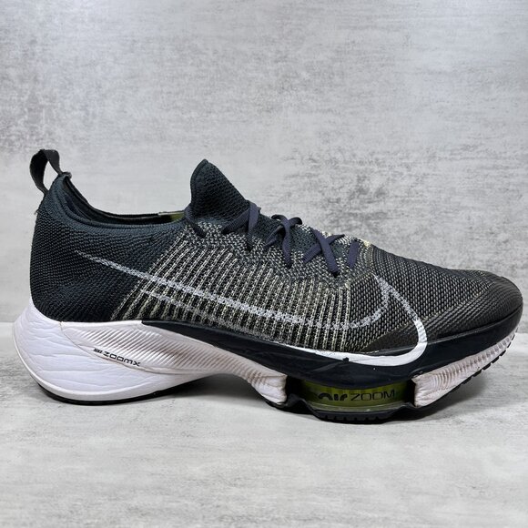 Nike Air Zoom Tempo Next% Flyknit Running Shoes - Men's Size 12 - White Black - Picture 4 of 10